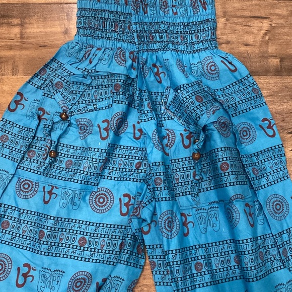 100% cotton India Imported Boho Harem leg pants/ jumpsuit - Picture 5 of 5